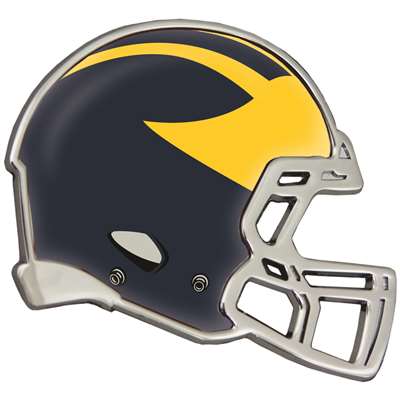 Michigan Wolverines Auto Emblem - Helmet