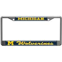 Michigan Wolverines Metal License Plate Frame w/Domed Acrylic
