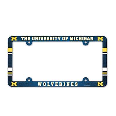 Michigan Wolverines Plastic License Plate Frame