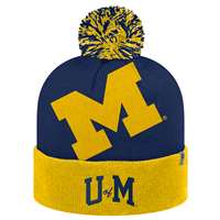 Michigan Wolverines Top of the World Blaster Knit Beanie