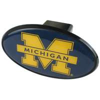 Michigan Wolverines Hitch Receiver Cover Snap Cap - Navy