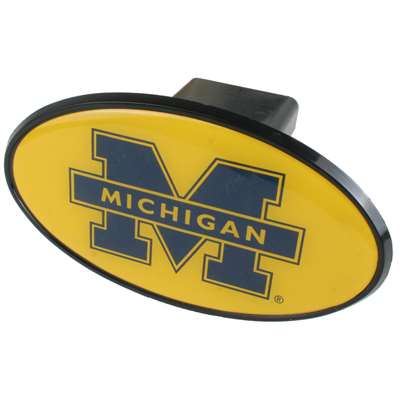Michigan Wolverines Hitch Receiver Cover Snap Cap - Yellow