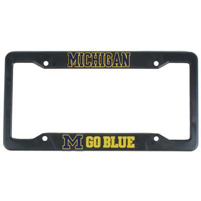 Michigan Wolverines Plastic License Plate Frame