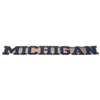 Michigan Wolverines Acrylic Decal - Navy Letters