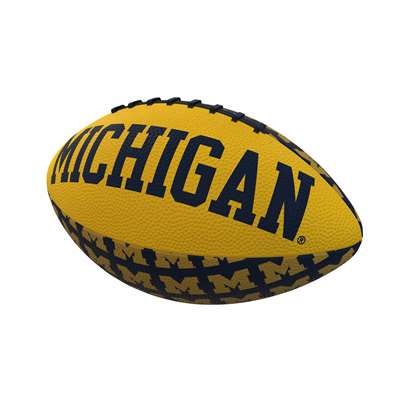 Michigan Wolverines Mini Rubber Repeating Football