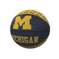 Michigan Wolverines Mini Rubber Repeating Basketball