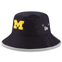 Michigan Wolverines New Era Hex Bucket Hat - Navy
