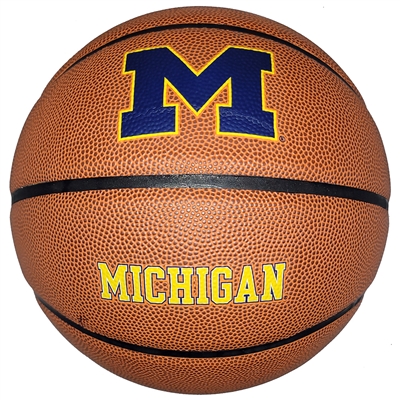 Official Men's Size 7 (29.5) composite leather basketball by Baden. Features team logo over team name on one side done in heat emboss. Rated for indoors and outdoors. Ships deflated.