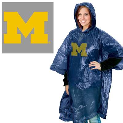 Michigan Wolverines Rain Poncho