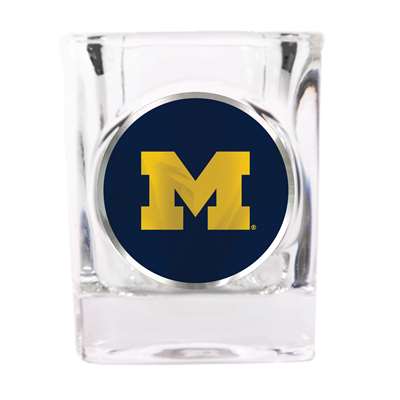 Michigan Wolverines Shot Glass - Metal Logo
