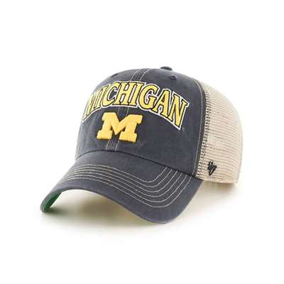 Michigan Wolverines '47 Brand Tuscaloosa Clean Up Adjustable Hat - M Logo