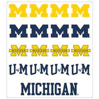 Michigan Wolverines Multi-Purpose Vinyl Sticker Sheet