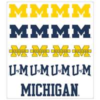 Michigan Wolverines Multi-Purpose Vinyl Sticker Sheet