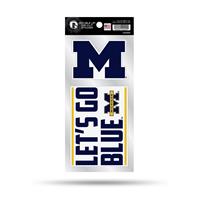 Michigan Wolverines Double Up Die Cut Decal Set