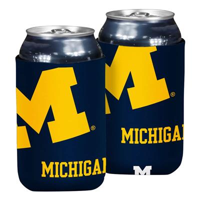 Michigan Wolverines Oversized Logo Flat Coozie