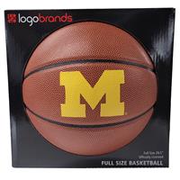 Michigan Wolverines Mens Composite Leather Basketb