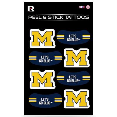 Michigan Wolverines Peel and Stick Tattoo Sheet