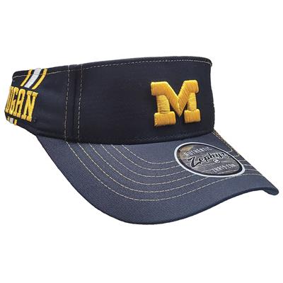 Michigan Wolverines Zephyr Flyover Adjustable Viso