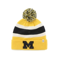 Michigan Wolverines '47 Brand Breakaway Cuff Knit Beanie - Yellow