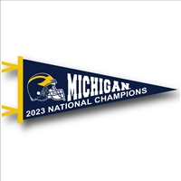 Michigan Wolverines 2023 National Champs Wool Felt