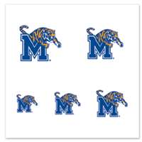 Memphis Tigers Fingernail Tattoos - 4 Pack