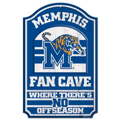 Memphis Tigers Fan Cave Wood Sign