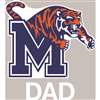 Memphis Tigers Transfer Decal - Dad