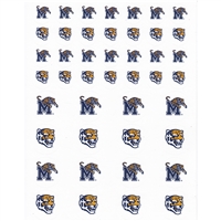 Memphis Tigers Small Sticker Sheet - 2 Sheets