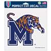 Memphis Tigers Full Color Die Cut Decal - 8" X 8"