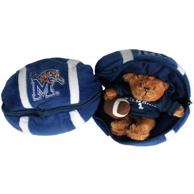 Memphis Tigers Stuffed Bear in a Ball - Football