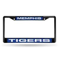 Memphis Tigers Inlaid Acrylic Black License Plate Frame