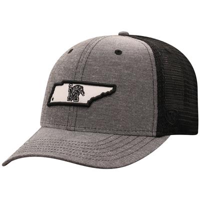 Memphis Tigers Top of the World Blackline Trucker Hat