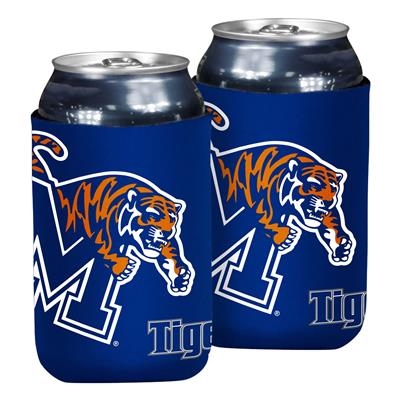 Memphis Tigers Oversized Logo Flat Coozie