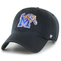 Memphis Tigers 47 Brand Clean Up Adjustable Hat - Black