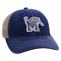 Memphis Tigers Ahead Wharf Adjustable Hat
