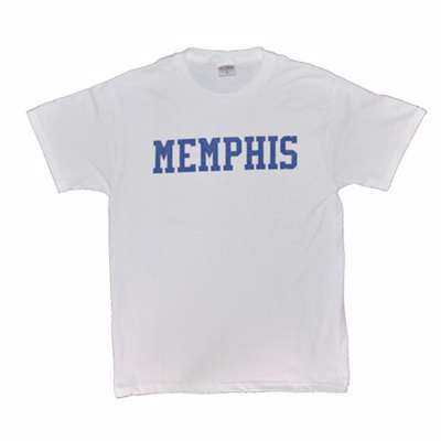 Memphis T-shirt - Block Print, White