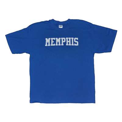 Memphis T-shirt - Block Print, Royal