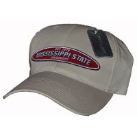 Mississippi State Bulldogs Khaki Adjustable Hat By Top Of The World