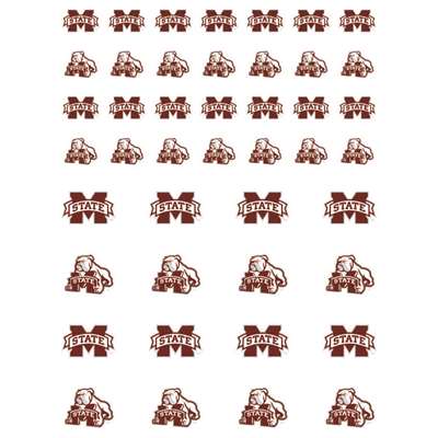 Mississippi State Bulldogs Small Sticker Sheet - 2 Sheets