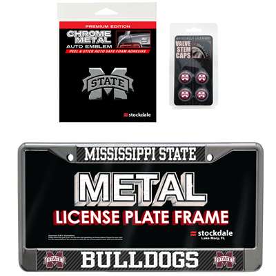 Mississippi State Bulldogs 3 Piece Automotive Fan Kit