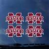 Mississippi State Bulldogs Transfer Decals - Set of 4
