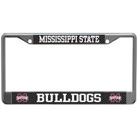 Mississippi State Bulldogs Metal License Plate Frame - Carbon Fiber