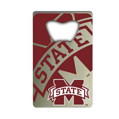 Mississippi State Bulldogs Steel Credit Card Bottle Opener