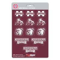 Mississippi State Bulldogs Mini Decals - 12 Pack