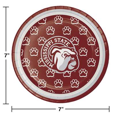 Be ready for game day! Cheer on your favorite college team with these full color, sturdy style, paper lunch/snack/cake plates. This set of 8 plates are a high quality addition to any gathering. Measures 7 inches. Officially licensed by the NCAA and manufa