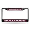 Mississippi State Bulldogs Inlaid Acrylic Black License Plate Frame