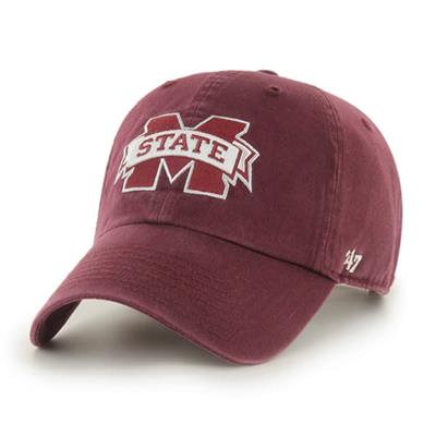 Mississippi State Bulldogs 47 Brand Clean Up Adjustable Hat - Maroon