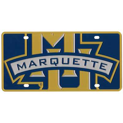 Marquette Golden Eagles Full Color Mega Inlay License Plate
