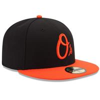 Baltimore Orioles New Era 5950 Fitted Hat - Alt - Black/Orange