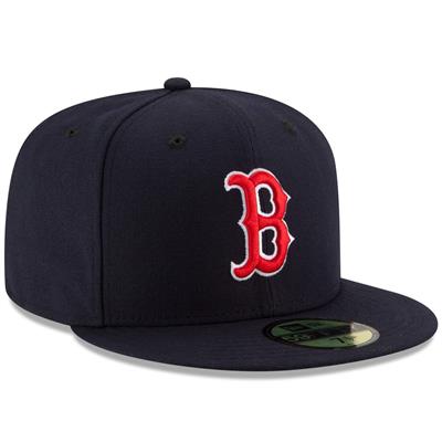 Boston Red Sox New Era 5950 Fitted Hat - Game - Navy